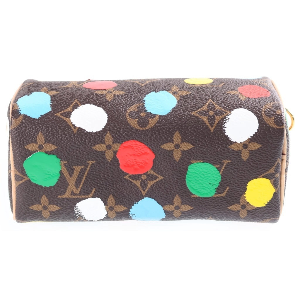 LOUIS VUITTON(ルイヴィトン) LV × YK ナノ スピーディ ハンドバッグ 2way ショルダー モノグラム ペインティッド ドット M81979 レディース