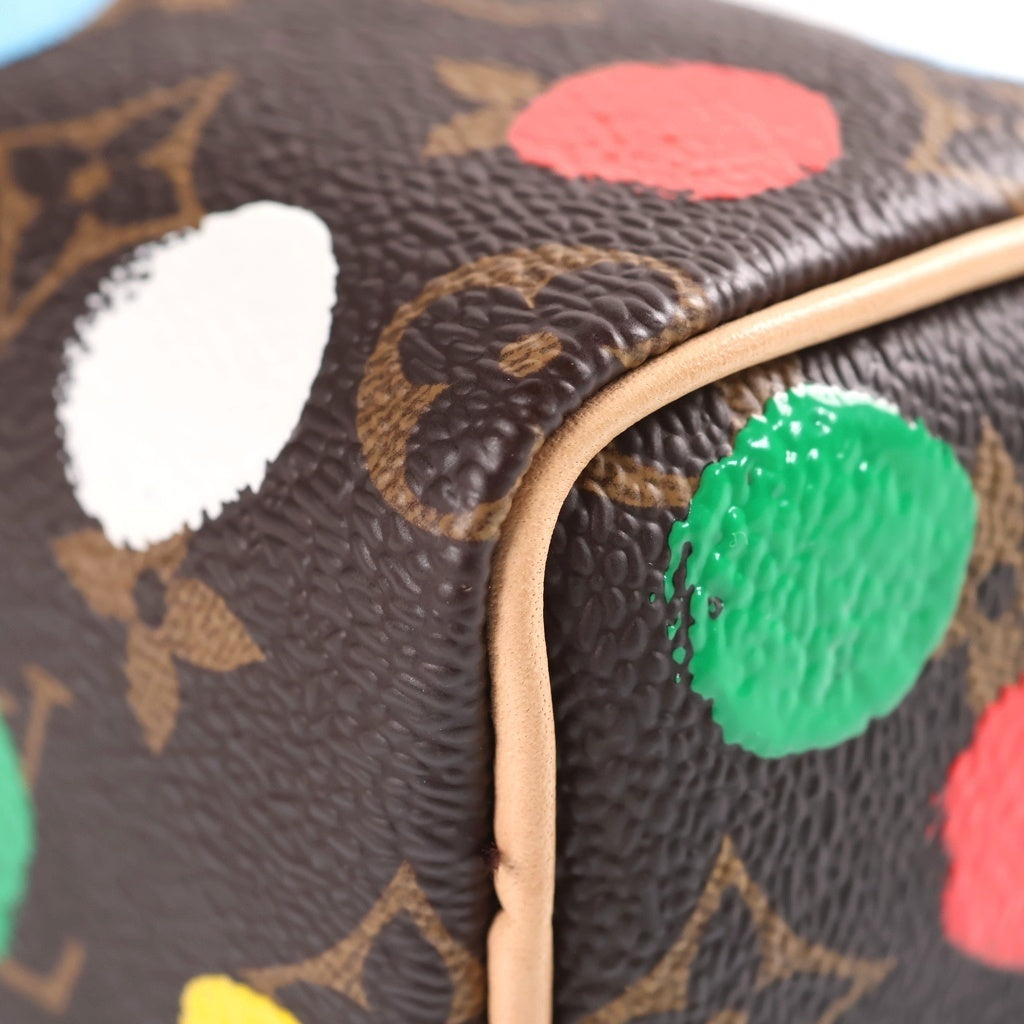 LOUIS VUITTON(ルイヴィトン) LV × YK ナノ スピーディ ハンドバッグ 2way ショルダー モノグラム ペインティッド ドット M81979 レディース