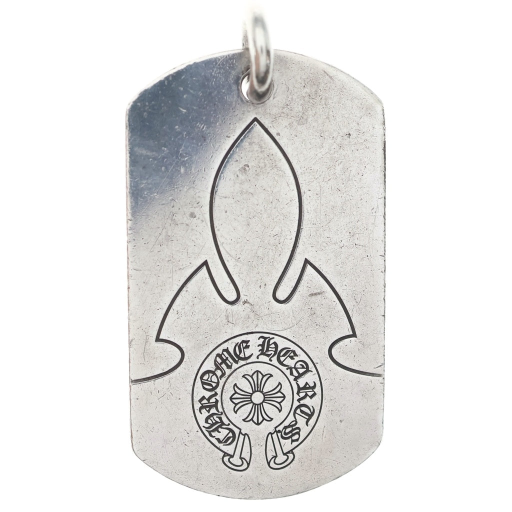 CHROME HEARTS(クロムハーツ) D TAG LRG ラージドッグタグ フレアニー ペンダントトップ シルバー