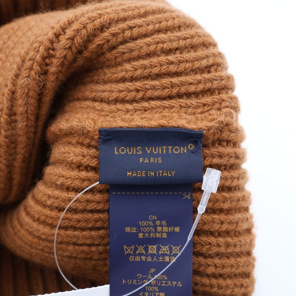 LOUIS VUITTON(ルイヴィトン) LVヘッドライン ビーニー ヘッドキャップ ブラウン ウール M71928 レディース