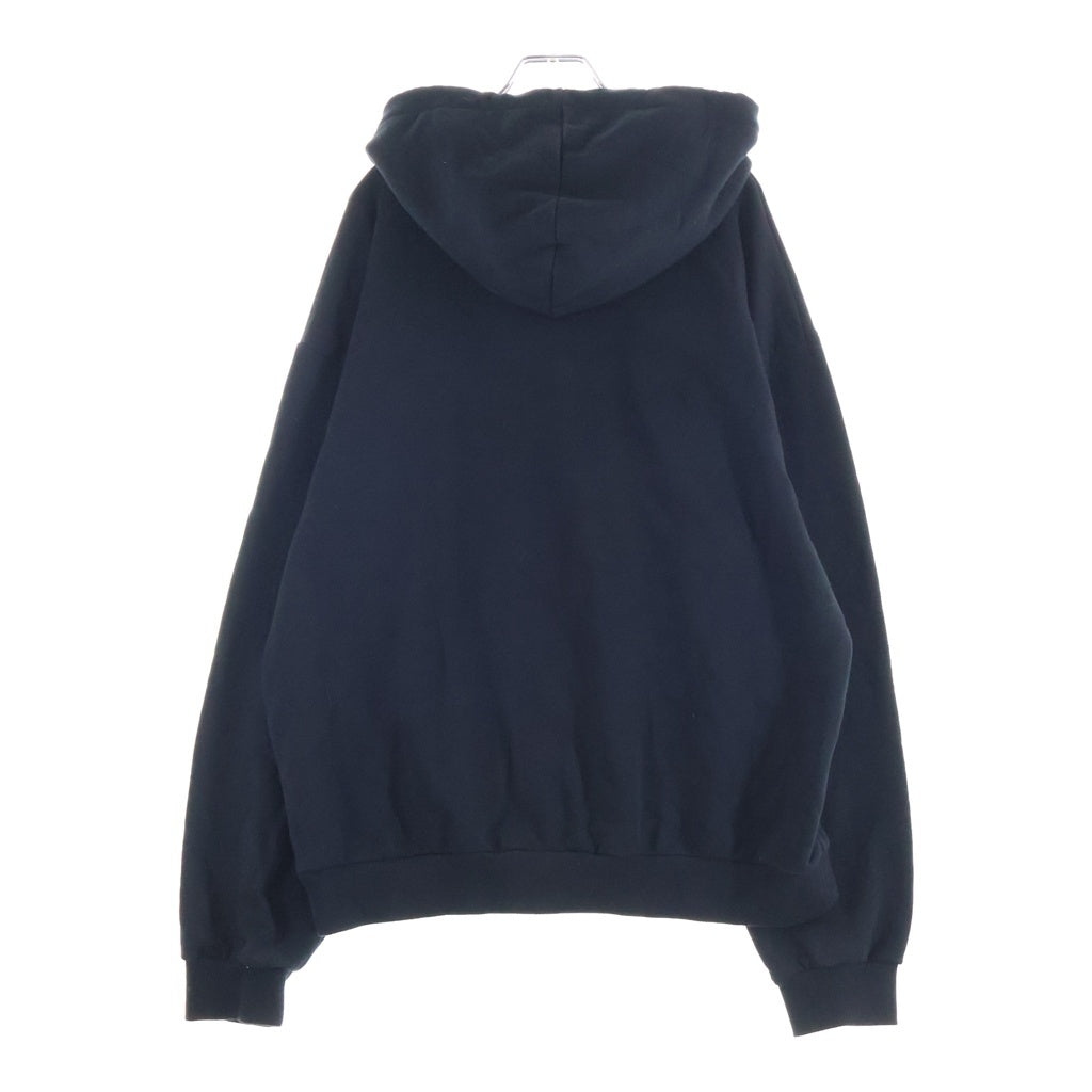 CELINE(セリーヌ) Loose Embroidered Hoodie ルーズ ロゴ刺繍 プルオーバーフーディー パーカー ブラック 2Y03E670Q.38XC