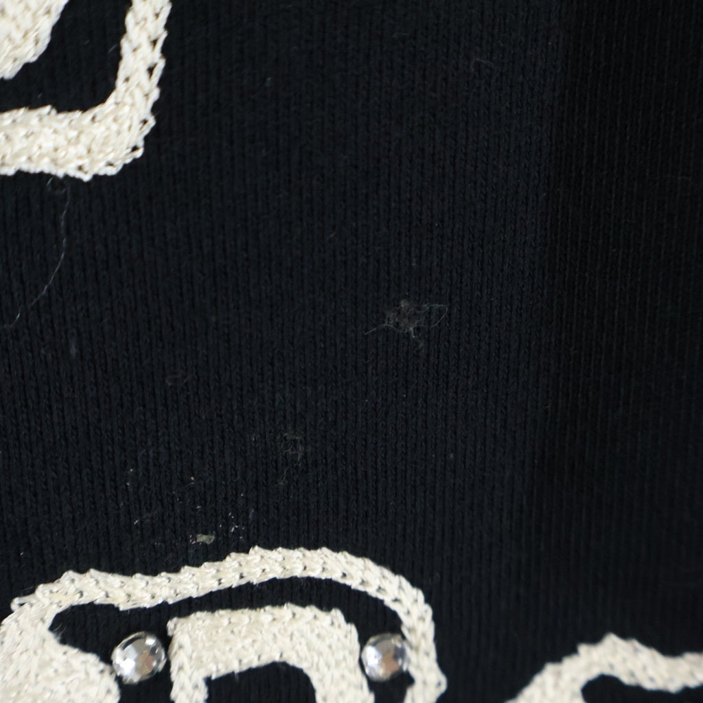 CELINE(セリーヌ) Loose Embroidered Hoodie ルーズ ロゴ刺繍 プルオーバーフーディー パーカー ブラック 2Y03E670Q.38XC