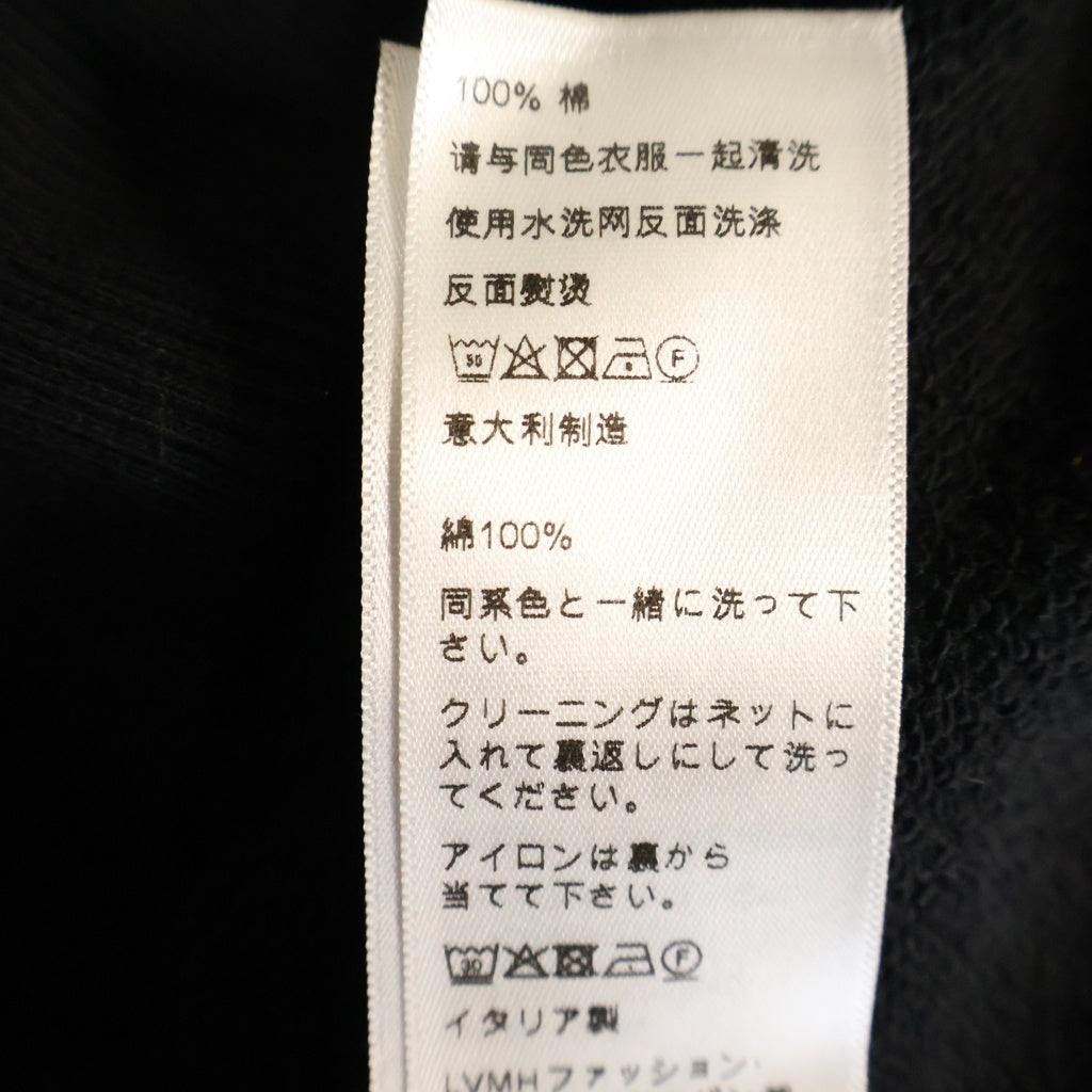 CELINE(セリーヌ) Loose Embroidered Hoodie ルーズ ロゴ刺繍 プルオーバーフーディー パーカー ブラック 2Y03E670Q.38XC