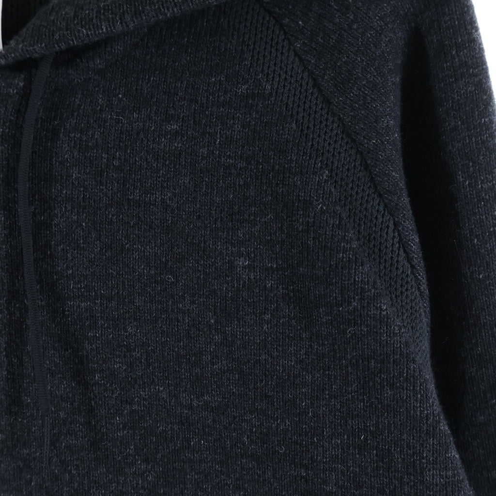 Y-3(ワイスリー) CLASSIC WINTER KNIT フーデット フルジップ パーカー ブラック GK4562