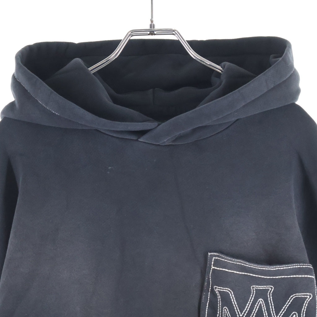 AMIRI(アミリ) スウェット フーディー パーカー ステッチ コットン ブラック SRAMJYHD1120SMRBC00 レディース