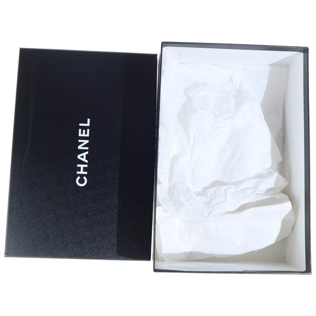 CHANEL(シャネル) ココマーク サンダル ローヒール レザー ブラック レディース