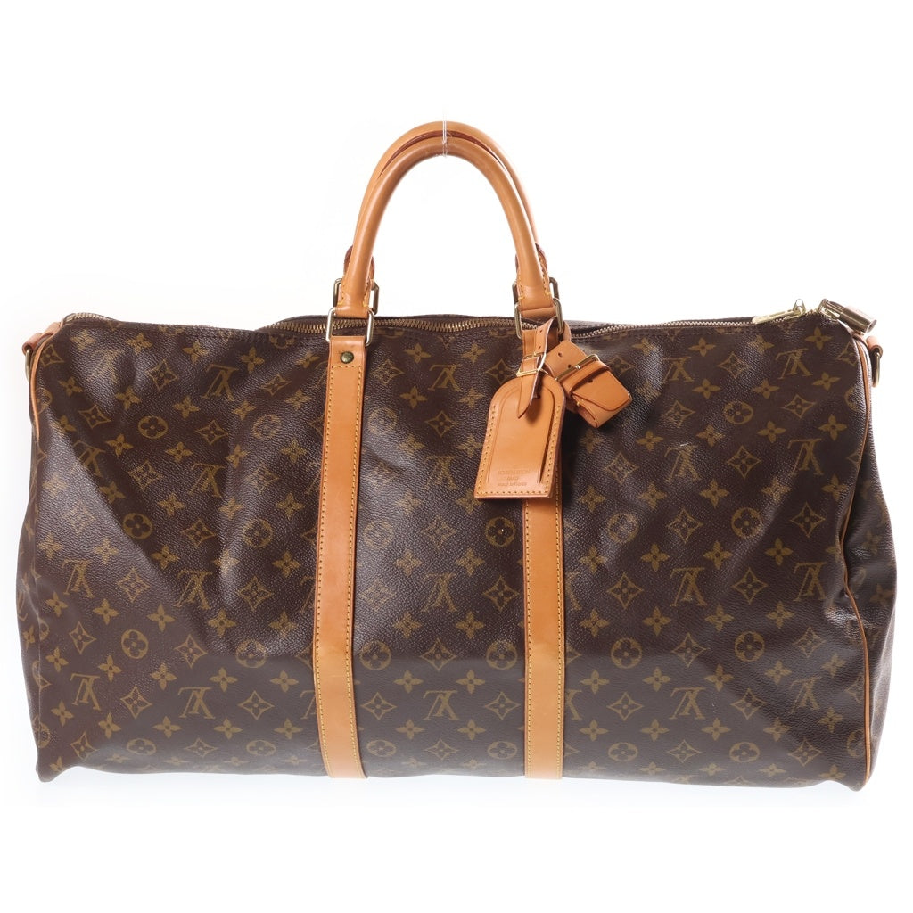 LOUIS VUITTON(ルイヴィトン) キーポル55 バンドリエール ボストンバッグ 2way ショルダー モノグラム PVCレザー ブラウン M41414 レディース