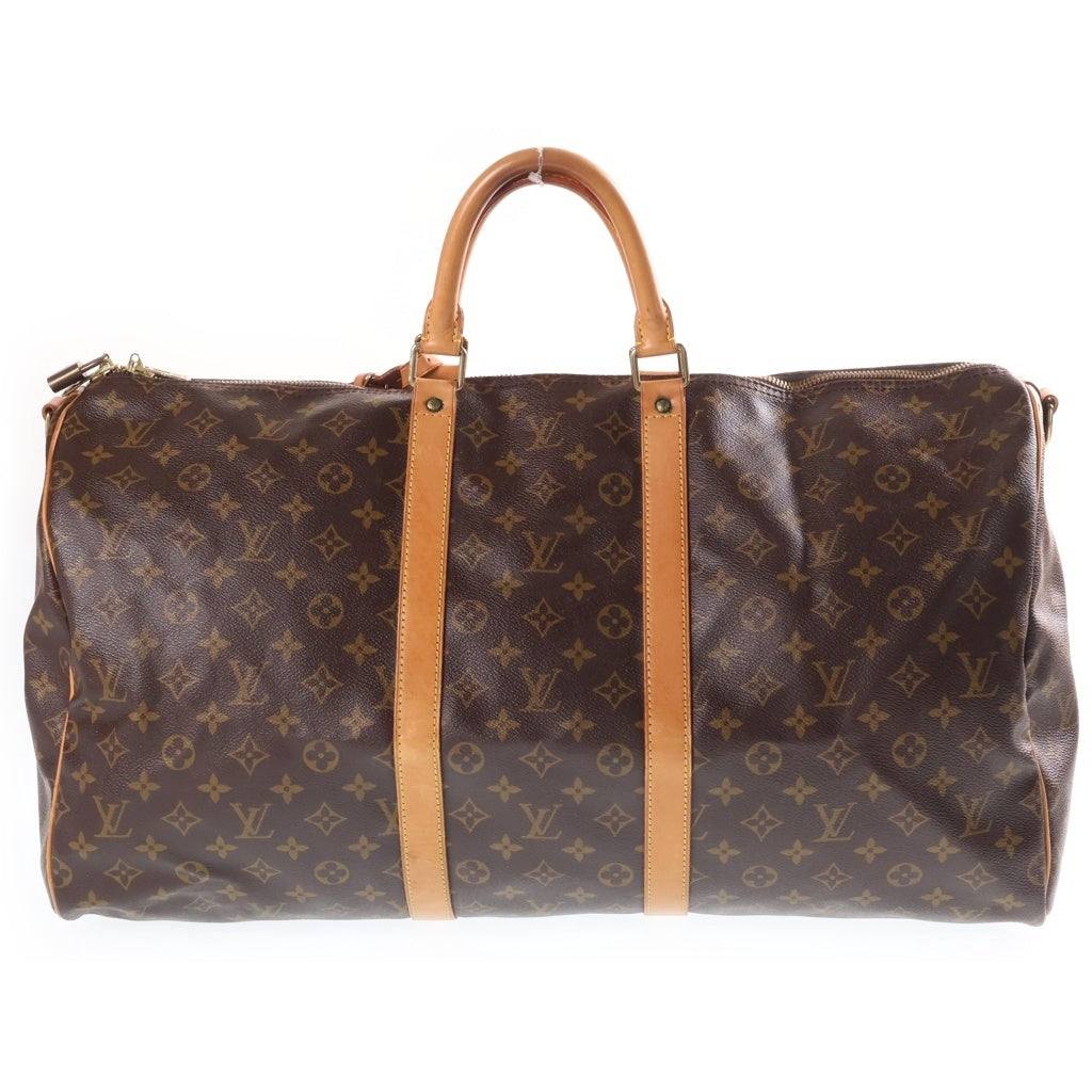 LOUIS VUITTON(ルイヴィトン) キーポル55 バンドリエール ボストンバッグ 2way ショルダー モノグラム PVCレザー ブラウン M41414 レディース