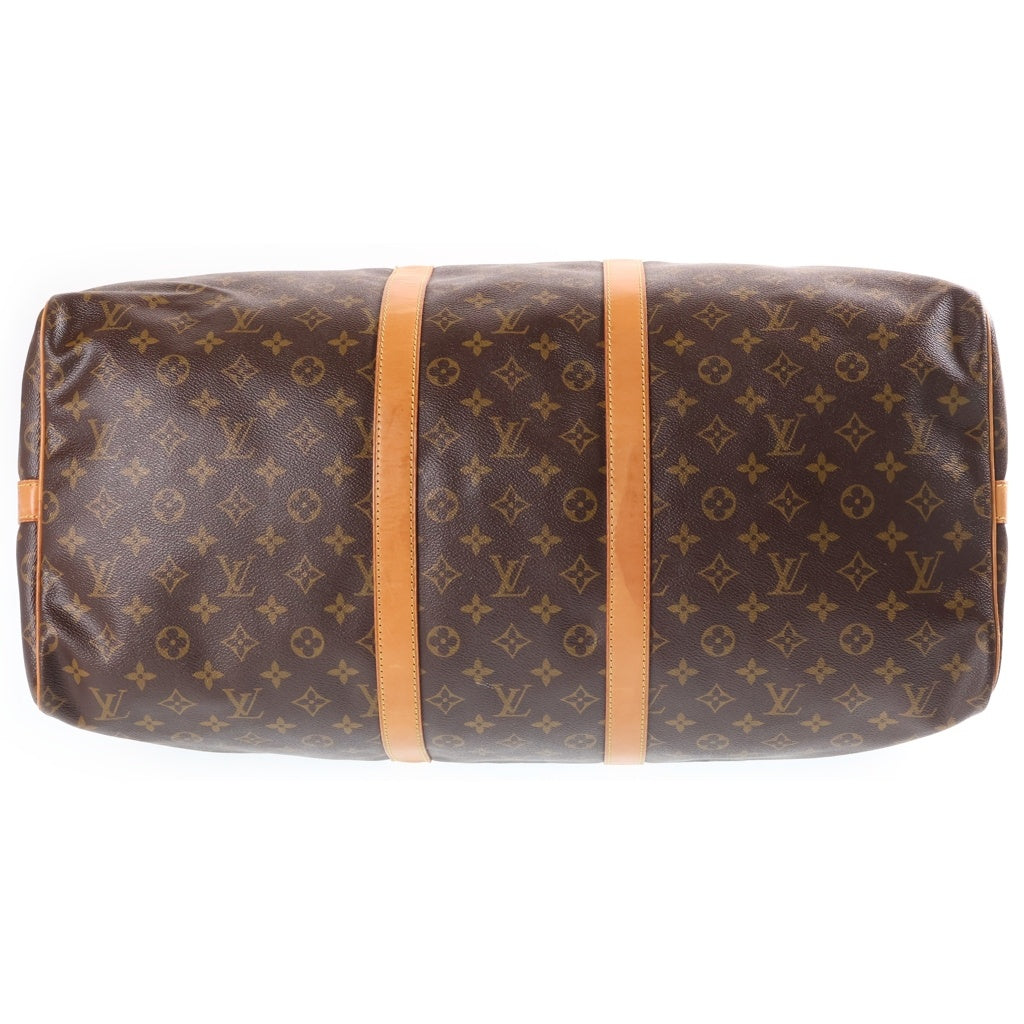 LOUIS VUITTON(ルイヴィトン) キーポル55 バンドリエール ボストンバッグ 2way ショルダー モノグラム PVCレザー ブラウン M41414 レディース