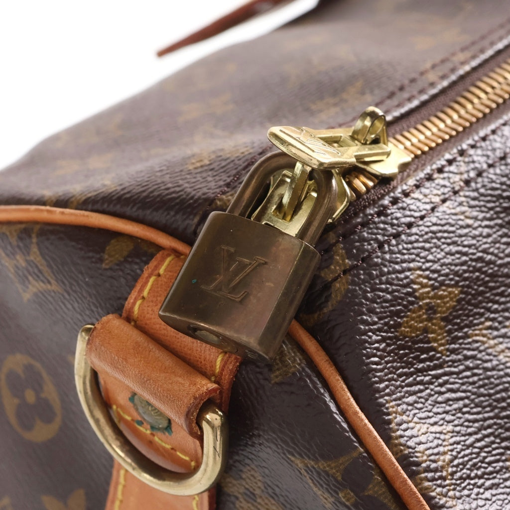 LOUIS VUITTON(ルイヴィトン) キーポル55 バンドリエール ボストンバッグ 2way ショルダー モノグラム PVCレザー ブラウン M41414 レディース