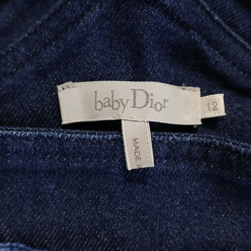 Christian Dior(クリスチャンディオール) オブリークプリント デニム サロペット オーバーオール オールインワン インディゴ キッズ ベビー 1SBM32DUNA