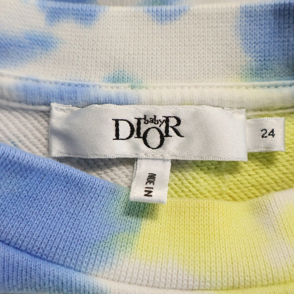 Christian Dior(クリスチャンディオール) ロゴプリント タイダイ染め プルオーバー スウェット トレーナー マルチカラー キッズ ベビー 2WBM43SWEH