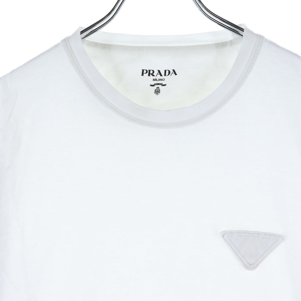 PRADA(プラダ) トライアングル ワッペンロゴ クルーネック 半袖Tシャツ
