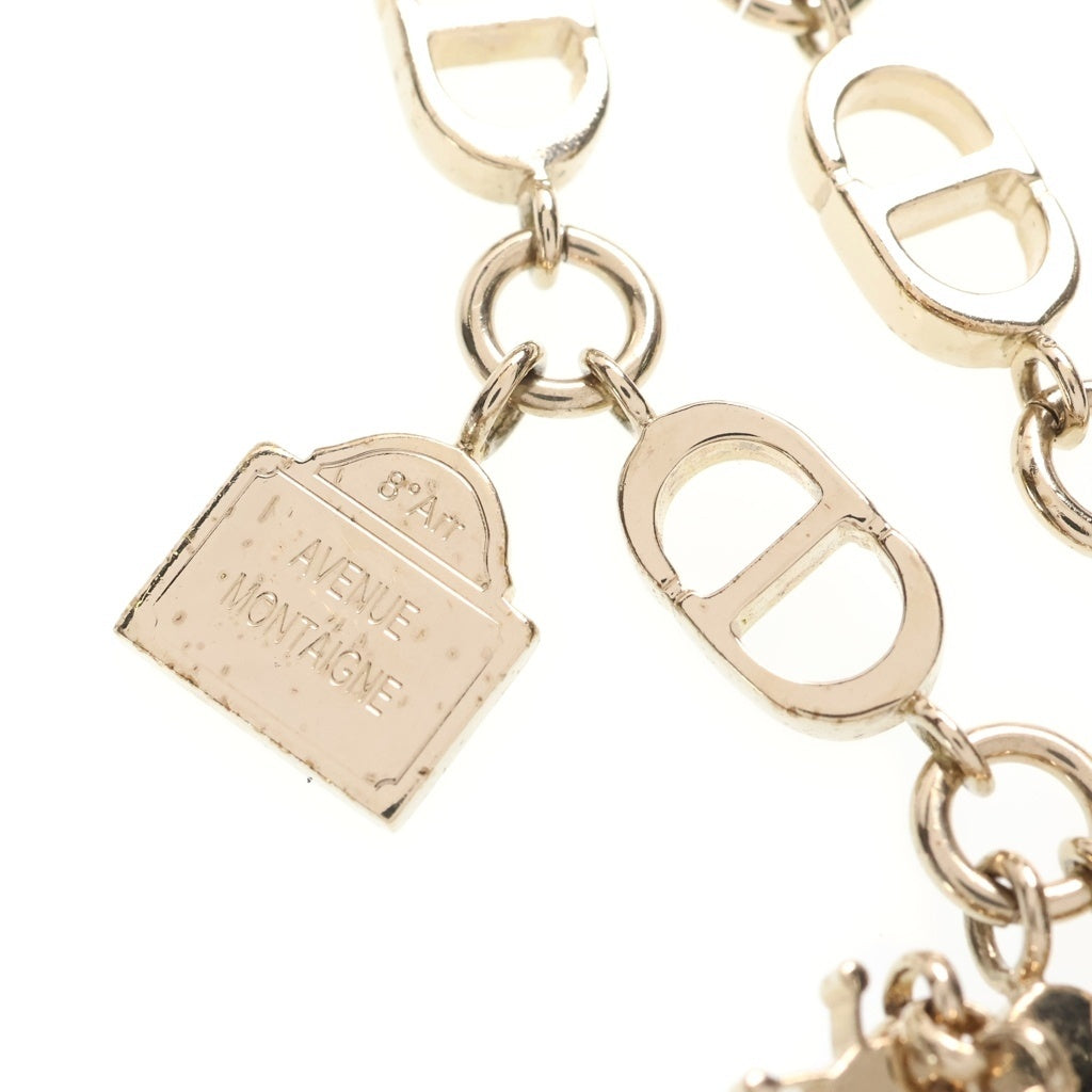 Christian Dior(クリスチャンディオール) キッズ スターバッグ チェーンショルダーバッグ ゴールド グリッター レザー ゴールド金具 レディース
