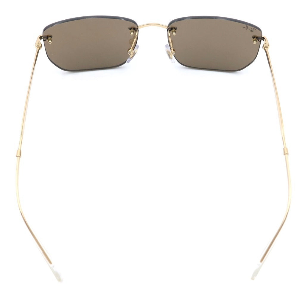 Ray Ban(レイバン) リムレス スクエア カラーレンズ サングラス メガネ 眼鏡 アイウェア ゴールド RB3768 レディース