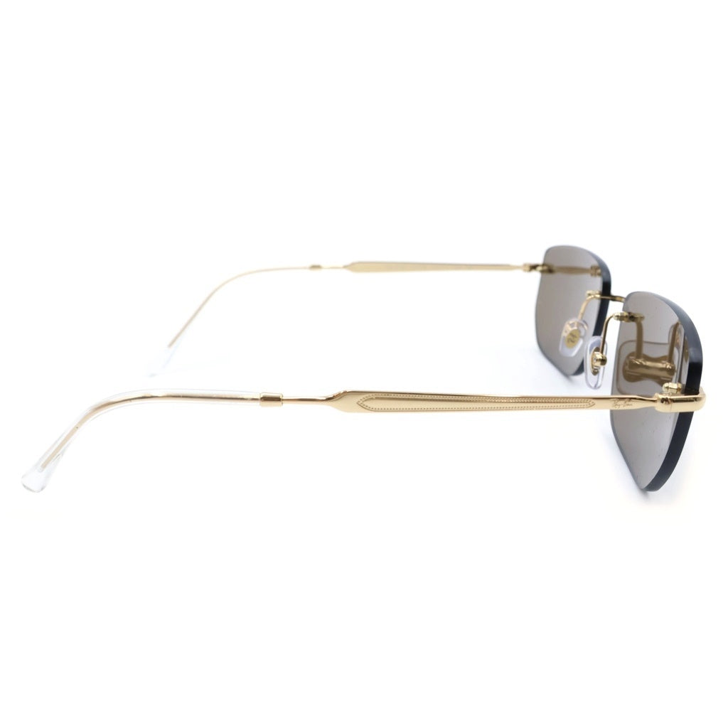 Ray Ban(レイバン) リムレス スクエア カラーレンズ サングラス メガネ 眼鏡 アイウェア ゴールド RB3768 レディース