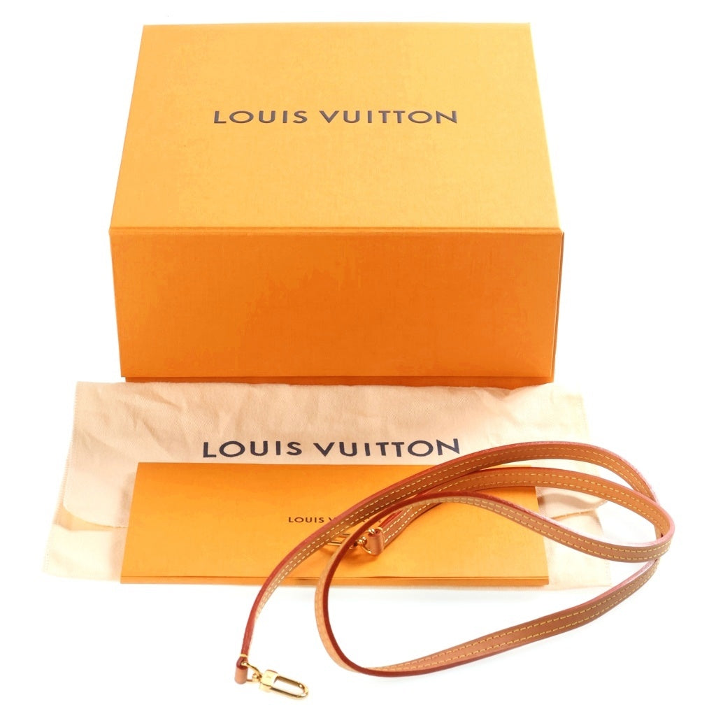 LOUIS VUITTON(ルイヴィトン) モノグラム ノエパース ミニショルダーバッグ ブラウン レザー×PVC M57099 ゴールド金具 レディース
