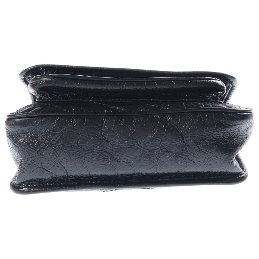 SAINT LAURENT PARIS(サンローランパリ) ニキ ショルダーバッグ チェーンバッグ ブラック シャイニーカーフスキン レザー 533037 ブラック金具 レディース