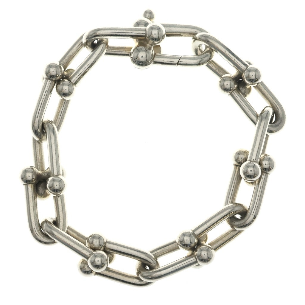TIFFANY & Co.(ティファニー) ハードウェア ラージリンク 14コマ ブレスレット チェーン シルバー Ag925 レディース