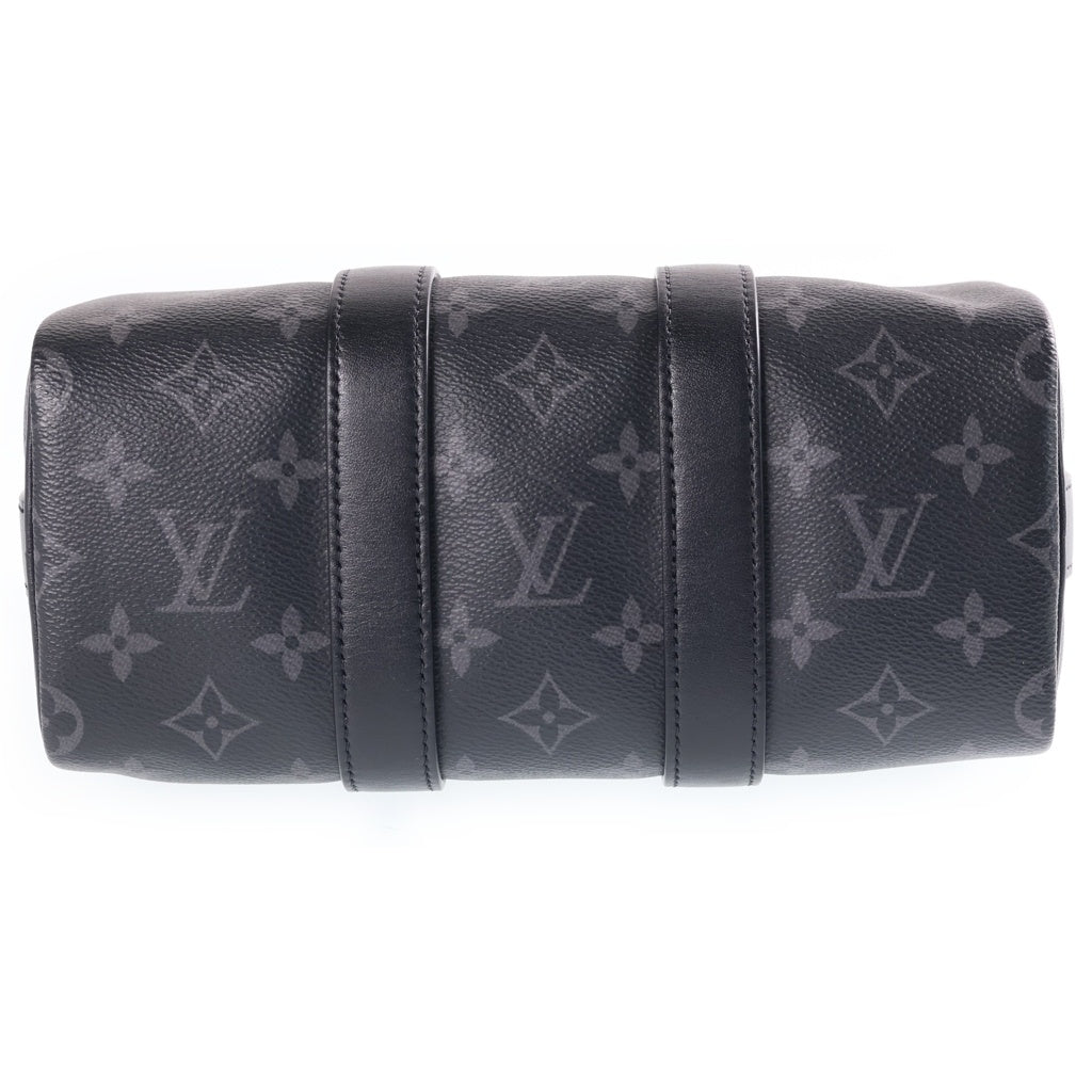 LOUIS VUITTON(ルイヴィトン) モノグラムエクリプス キーポルバンドリエール25 2WAYハンドバッグ ショルダーバッグ ブラック PVCレザー M46271 ブラック金具 レディース