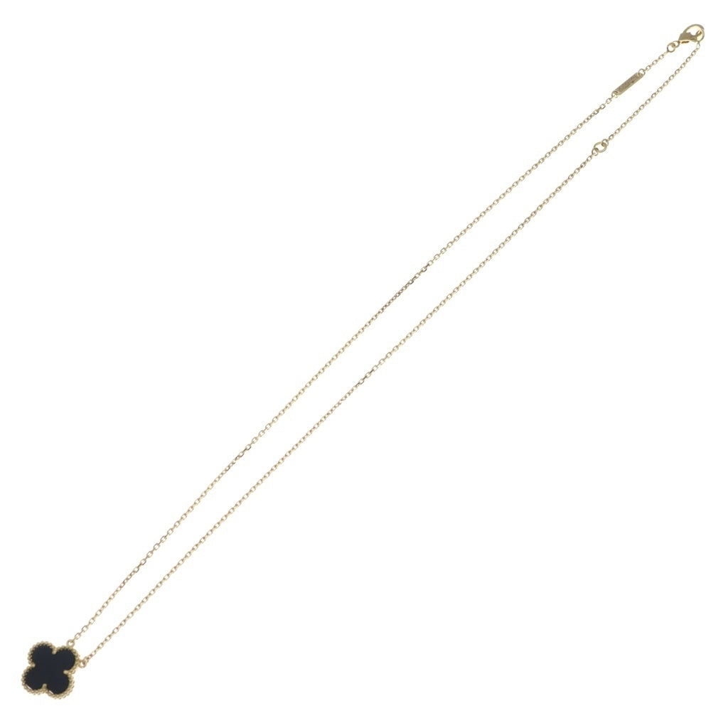 Van Cleef & Arpels(ヴァンクリーフアンドアーペル) ヴィンテージアルハンブラ ネックレス ペンダント K18イエローゴールド オニキス ブラック VCARA45800 レディース