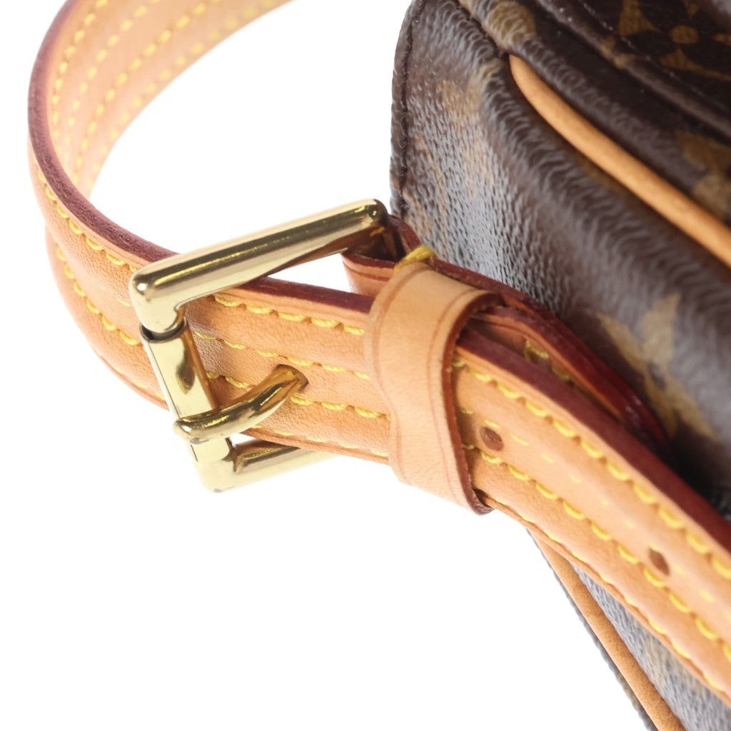 LOUIS VUITTON(ルイヴィトン) モノグラム ヴィヴァシテMM ワンショルダーバッグ ハンドバッグ ブラウン レザー×PVC M51164 ゴールド金具 レディース