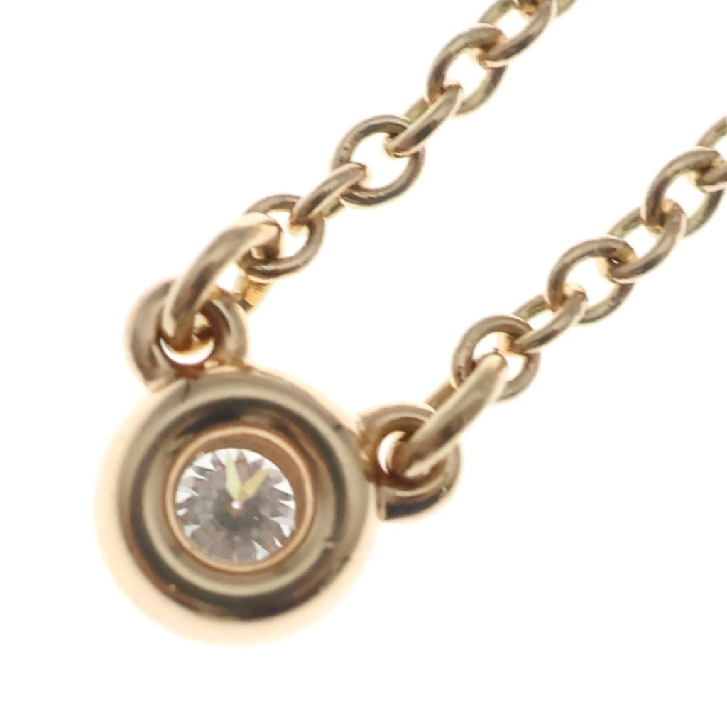 TIFFANY & Co.(ティファニー) バイザヤード ダイヤ ネックレス ペンダント チェーン ピンクゴールド Au750PG レディース