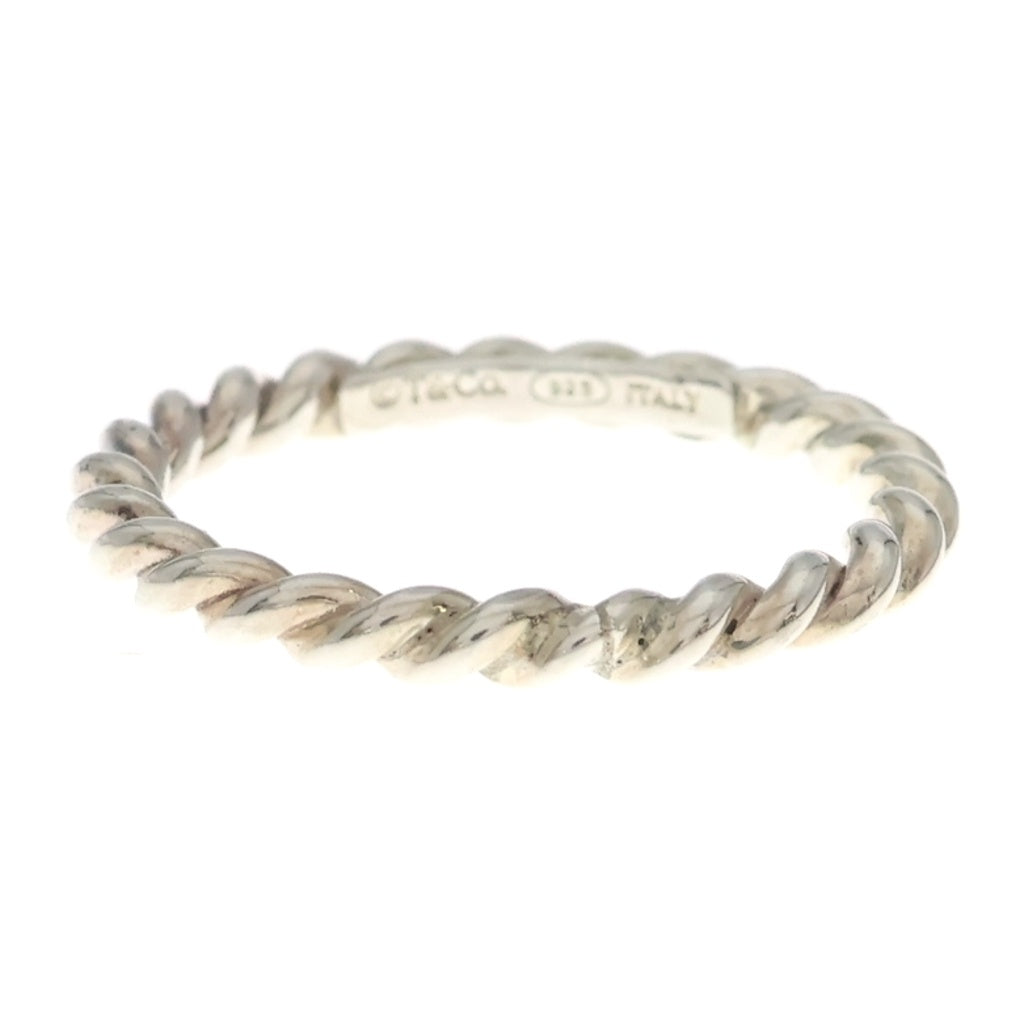 TIFFANY & Co.(ティファニー) ツイスト ナロー リング SV925 シルバー 1.4g レディース