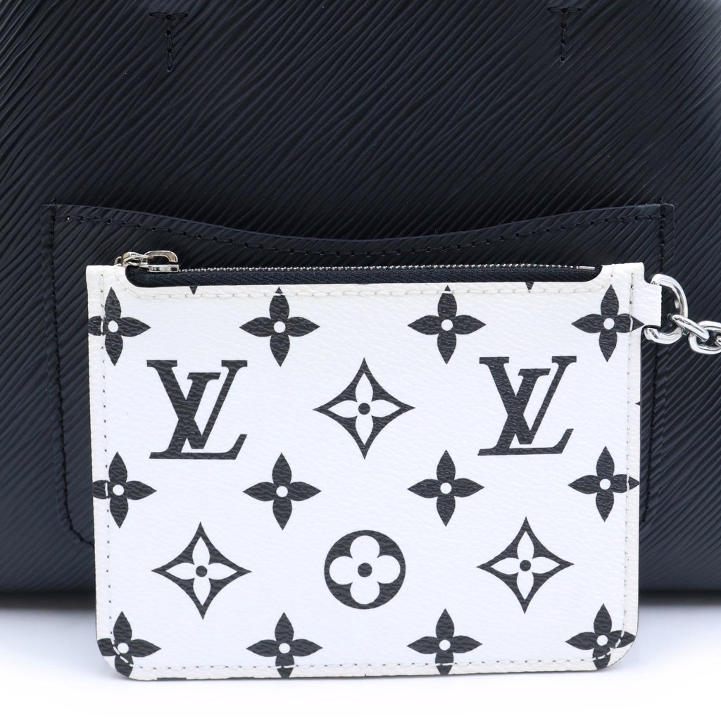 LOUIS VUITTON(ルイヴィトン) エピ マレルMM 2WAYハンドバッグ ショルダーバッグ ブラック×ピンク レザー M59954 シルバー金具 レディース