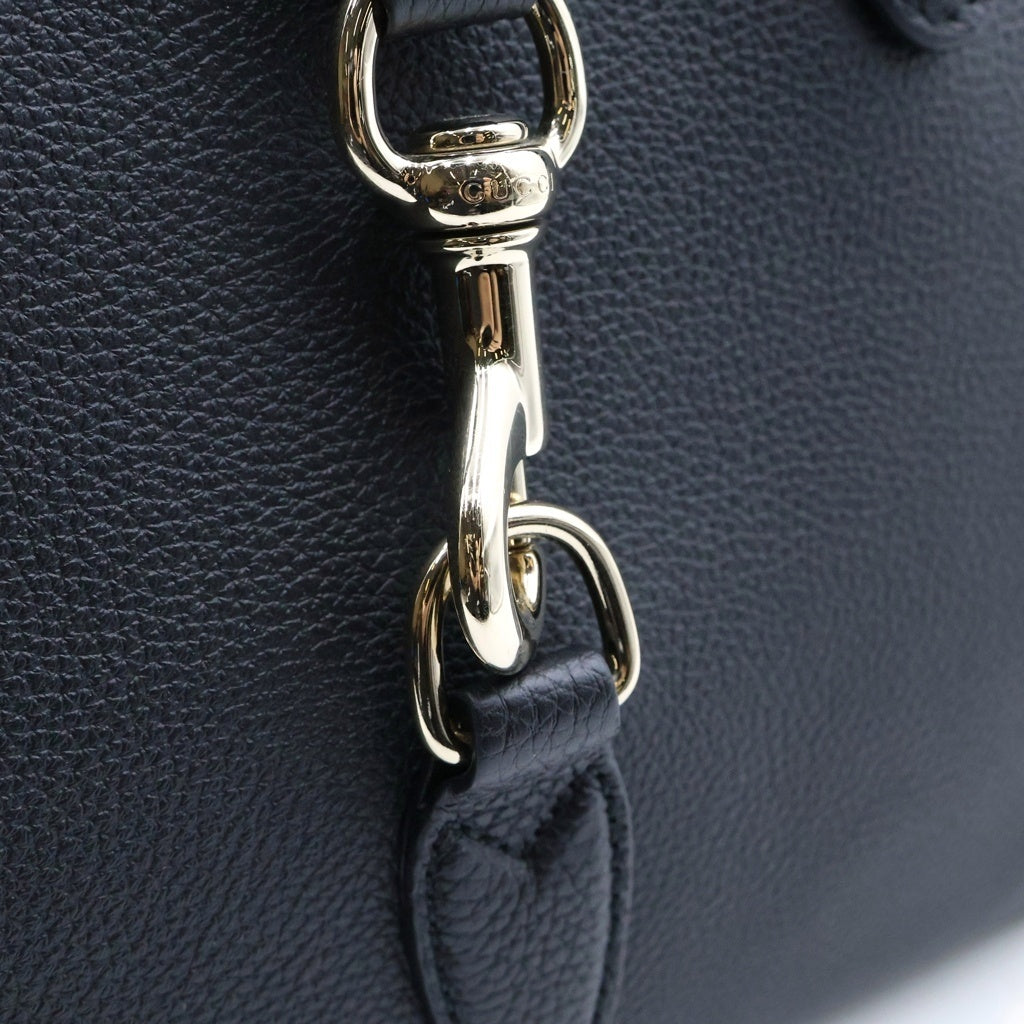 GUCCI(グッチ) フック クロージャー 2wayハンドバッグ ショルダーバッグ ブラック レザー 806205 レディース
