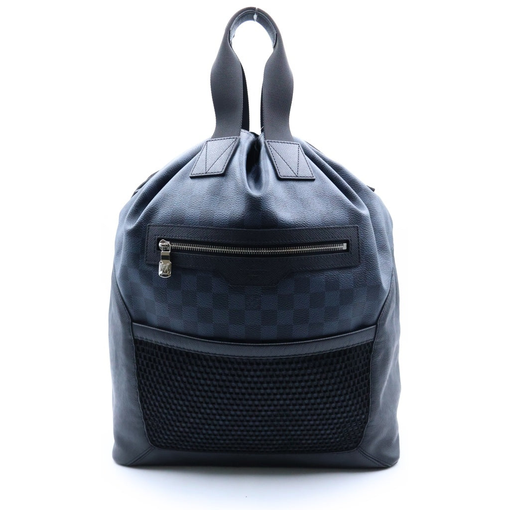 LOUIS VUITTON(ルイヴィトン) ダミエ コバルト マッチポイント ハイブリッド バックパック ハンドバッグ ショルダーバッグ ブラック×ネイビー PVC×レザー N40013