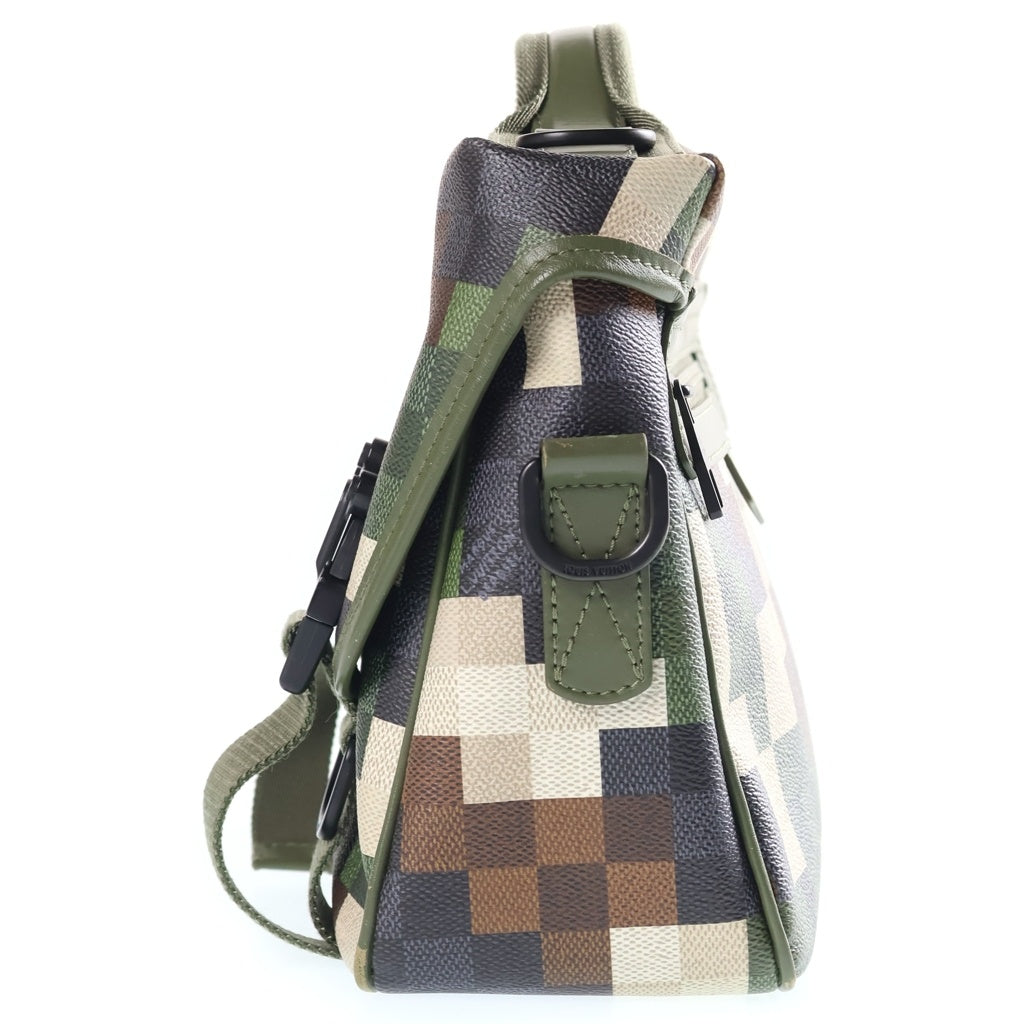 LOUIS VUITTON(ルイヴィトン) ダモフラージュ 2WAYハンドバッグ ショルダーバッグ カーキグリーン PVCレザー M24449 ブラック金具