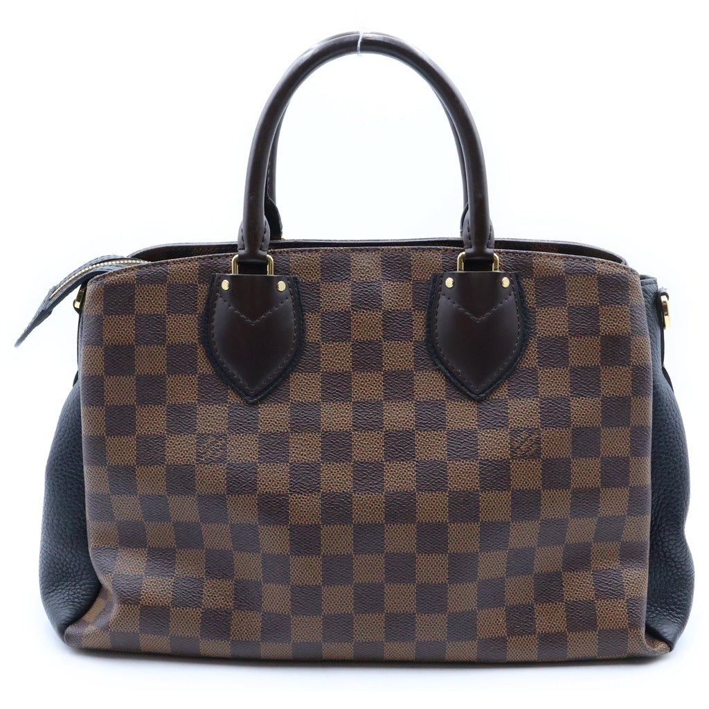 LOUIS VUITTON(ルイヴィトン) ダミエ ノルマンディー マグノリア ショルダーバッグ ハンドバッグ ブラウン×ブラック PVC×レザー N41488