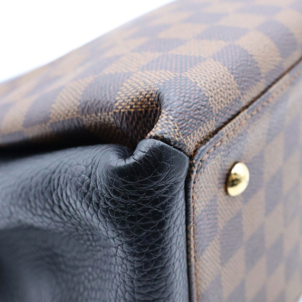 LOUIS VUITTON(ルイヴィトン) ダミエ ノルマンディー マグノリア ショルダーバッグ ハンドバッグ ブラウン×ブラック PVC×レザー N41488