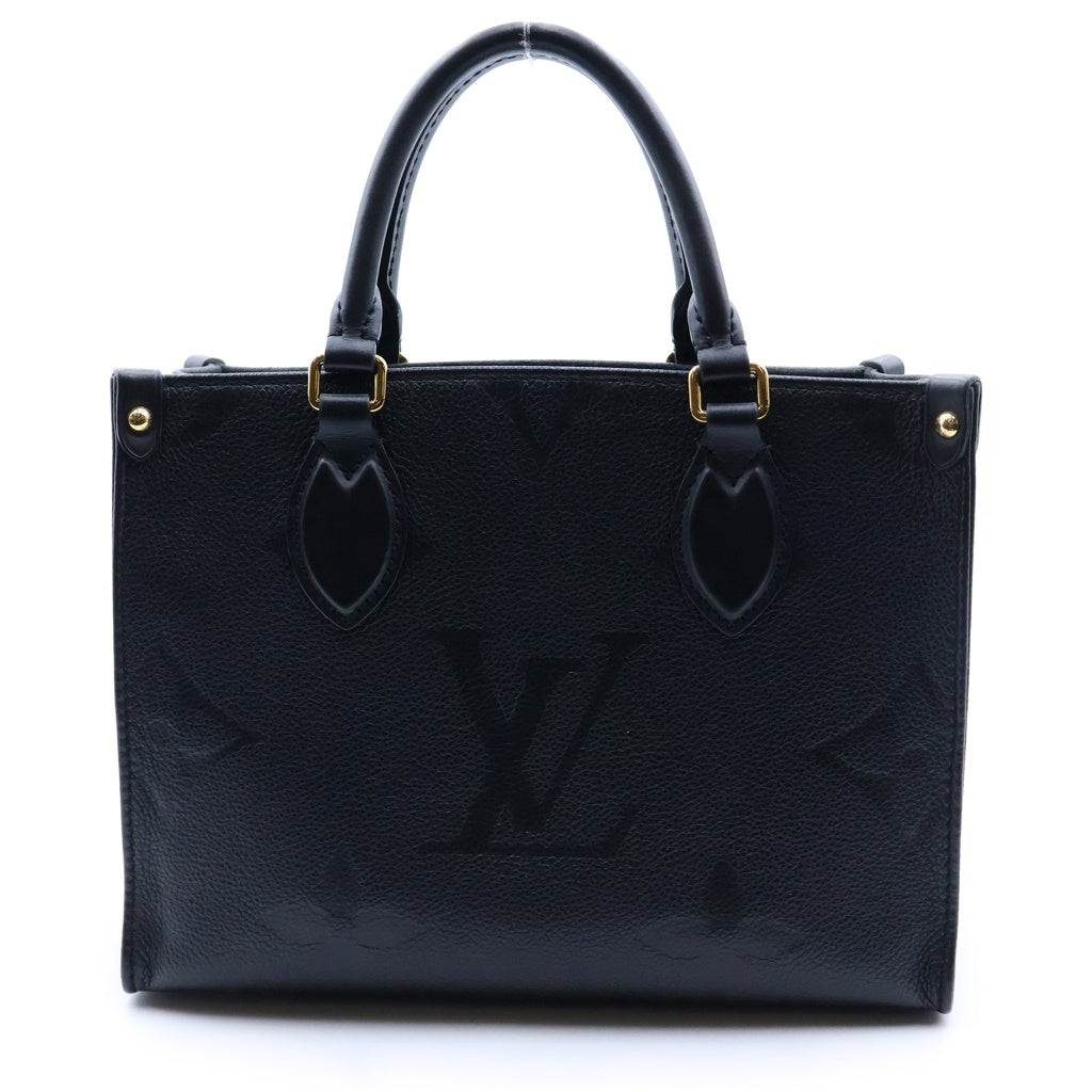LOUIS VUITTON(ルイヴィトン) オンザゴー PM ハンドバッグ モノグラム アンプラント ノワール ブラック M45653 レディース