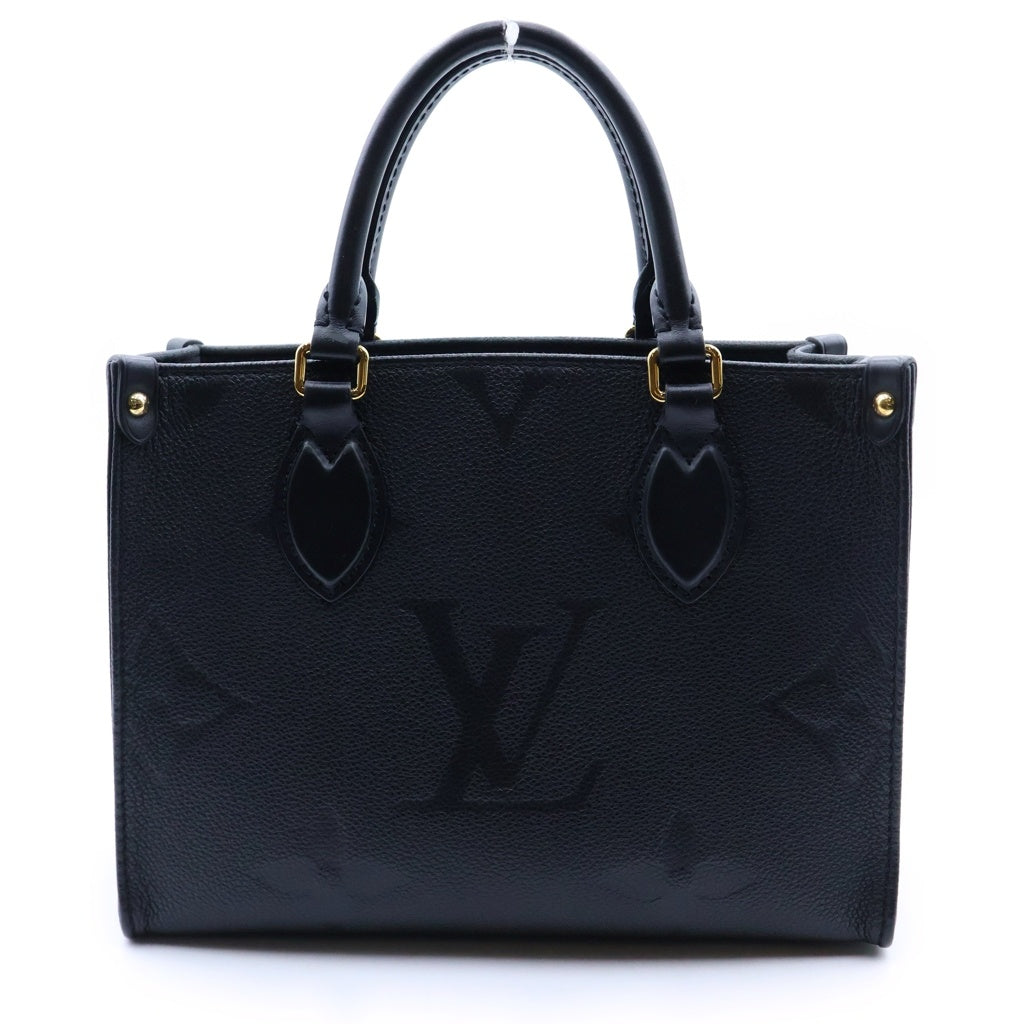 LOUIS VUITTON(ルイヴィトン) オンザゴー PM ハンドバッグ モノグラム アンプラント ノワール ブラック M45653 レディース