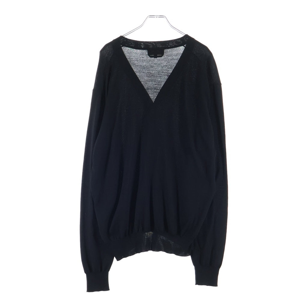 HERMES(エルメス) ハイゲージウールニットカーディガン ブラック #XL H567210HA レディース