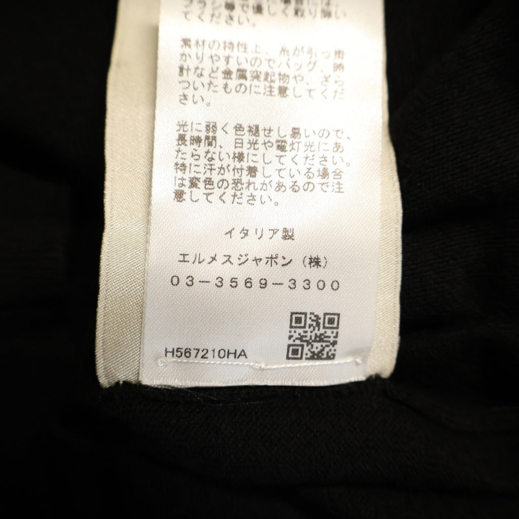 HERMES(エルメス) ハイゲージウールニットカーディガン ブラック #XL H567210HA レディース