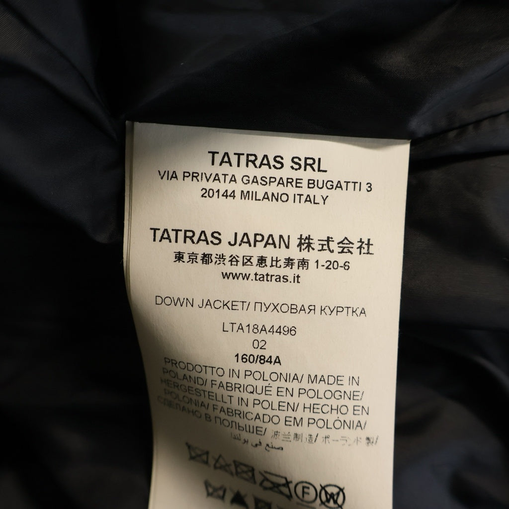 TATRAS(タトラス) POLITEAMA ポリテアマ ロングダウンジャケット ブラック #02 LTA18A4496 レディース