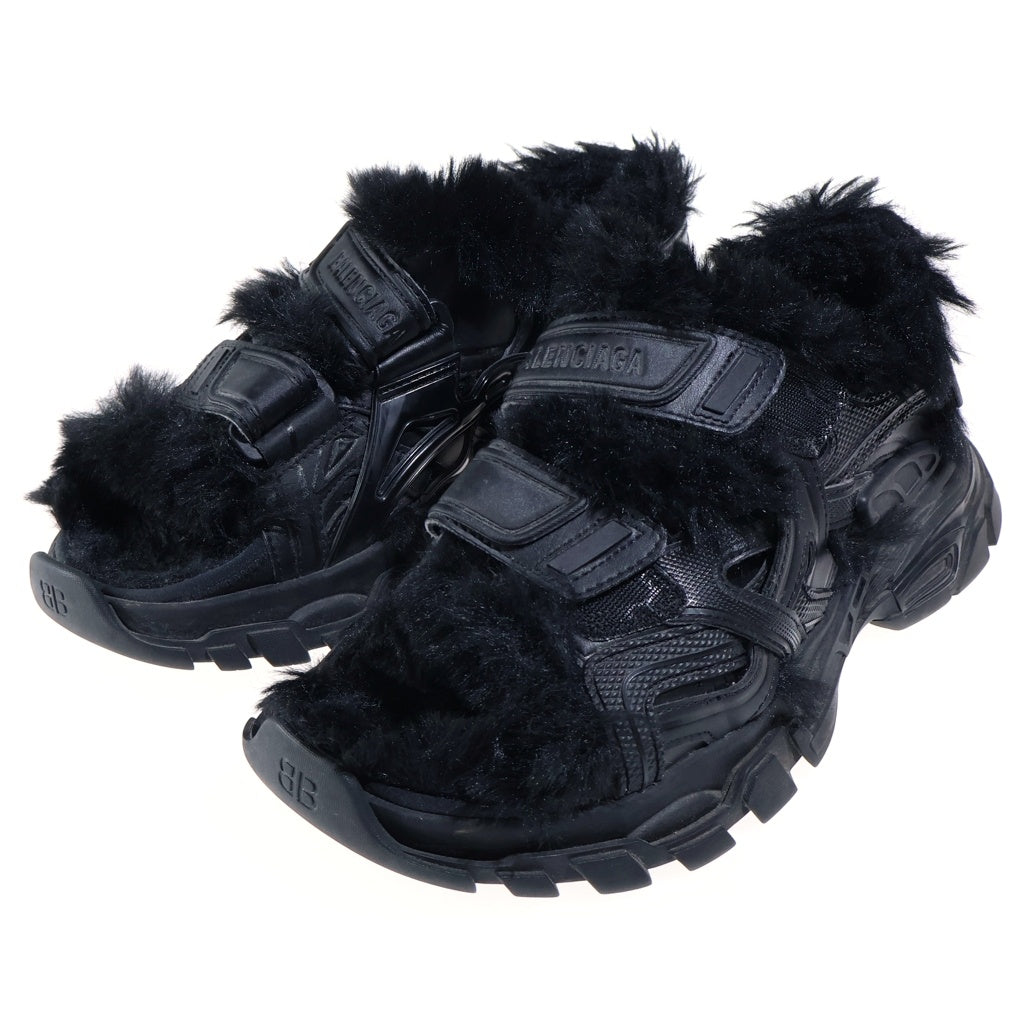 BALENCIAGA(バレンシアガ) トラック エコファームリム サンダル ボア ブラック