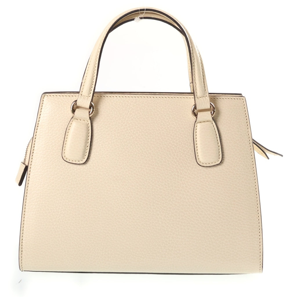 GUCCI(グッチ) ソーホー インターロッキングG ハンドバッグ ショルダーバッグ レザー アイボリー 607722 レディース