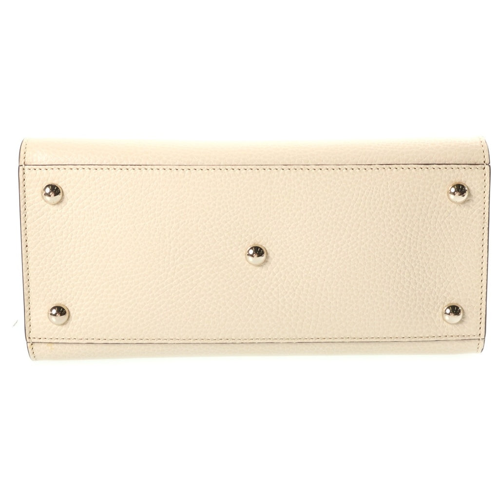 GUCCI(グッチ) ソーホー インターロッキングG ハンドバッグ ショルダーバッグ レザー アイボリー 607722 レディース