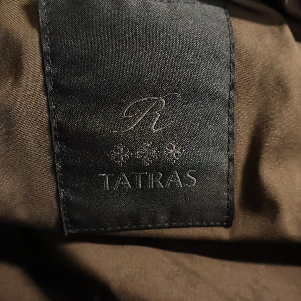 TATRAS(タトラス) フード付き ロングダウン ウール×ナイロン ブラック LTA18A4581 レディース