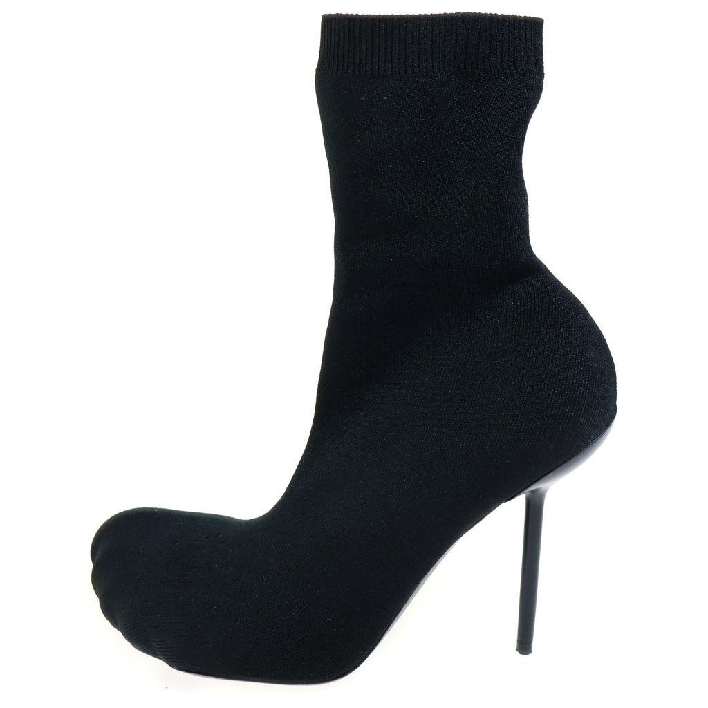BALENCIAGA(バレンシアガ) ストレッチショートブーツ アンクルブーツ ブラック ニット 770789W6PA0 レディース