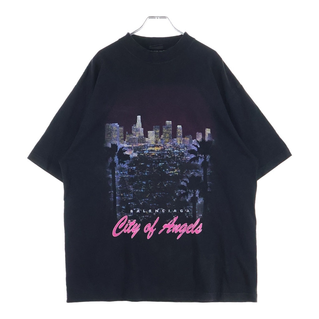 BALENCIAGA(バレンシアガ) シティ・オブ・エンジェル プリントTシャツ ブラック 764235
