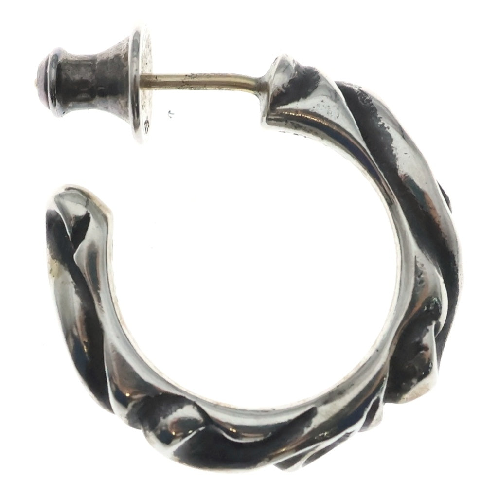 CHROME HEARTS(クロムハーツ) HOOP SCROOL スクロール フープピアス シルバー BCA102