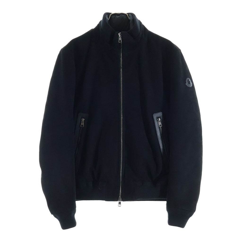 MONCLER(モンクレール) FAYAL GIUBBOTTO ファヤル ジュボット ジップアップ ジャケット アウター 羊革 ブラック H20911A00227
