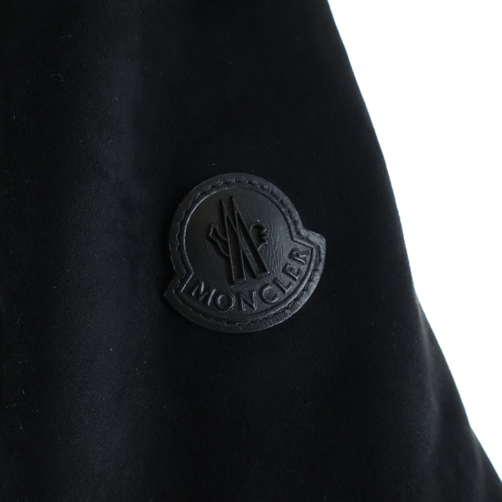 MONCLER(モンクレール) FAYAL GIUBBOTTO ファヤル ジュボット ジップアップ ジャケット アウター 羊革 ブラック H20911A00227