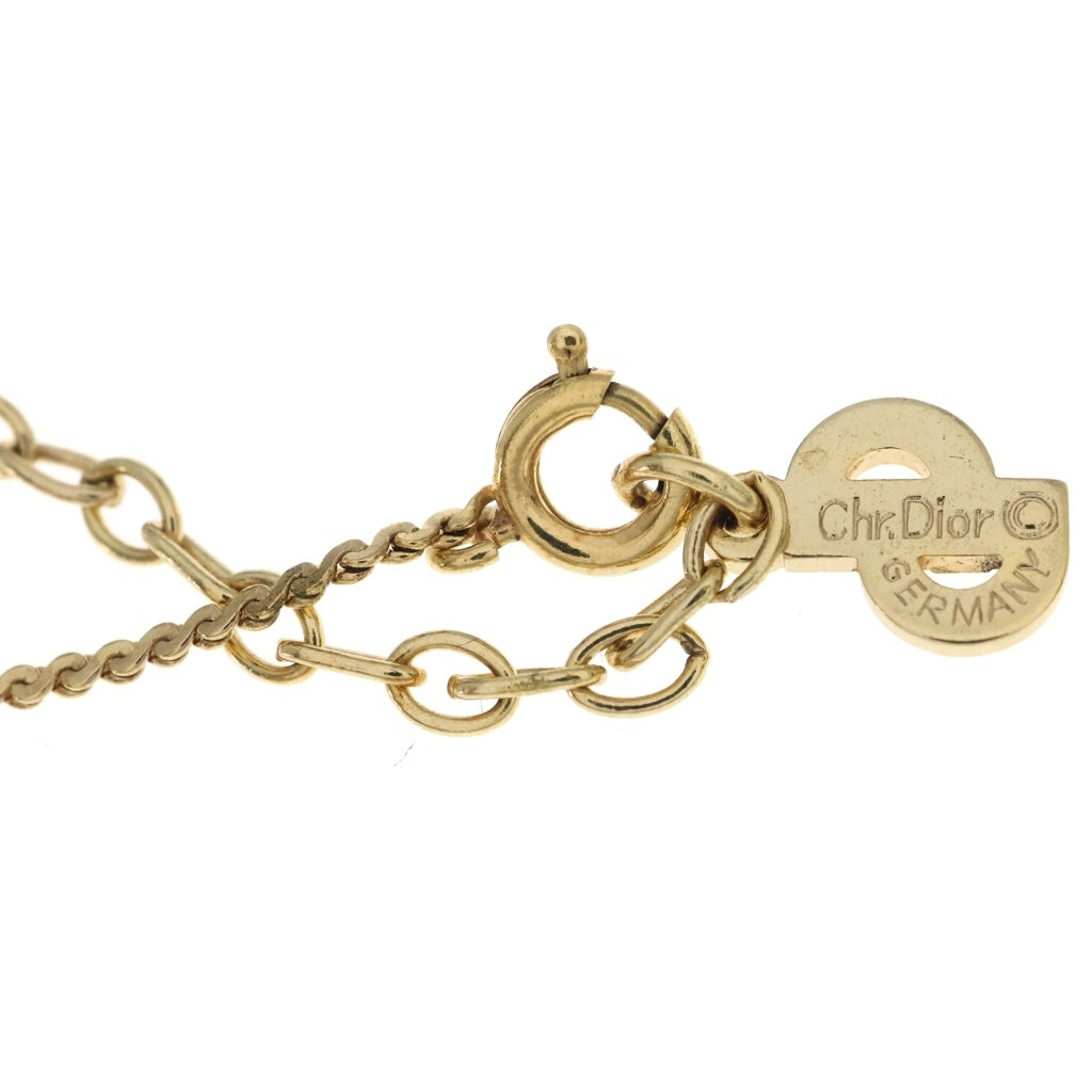 Christian Dior(クリスチャンディオール) リーフ モチーフ ネックレス ペンダント GP ゴールド レディース