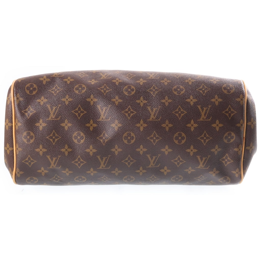 LOUIS VUITTON(ルイヴィトン) モノグラム モントルグイユPM ハンドバッグ ブラウン レザー×PVC M95565 ゴールド金具 レディース